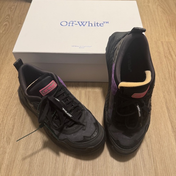 For Sale: OFF-WHITE Odsy-1000 Black Grey Fuchsia size 45/12 - $150 - Picture 2 of 4